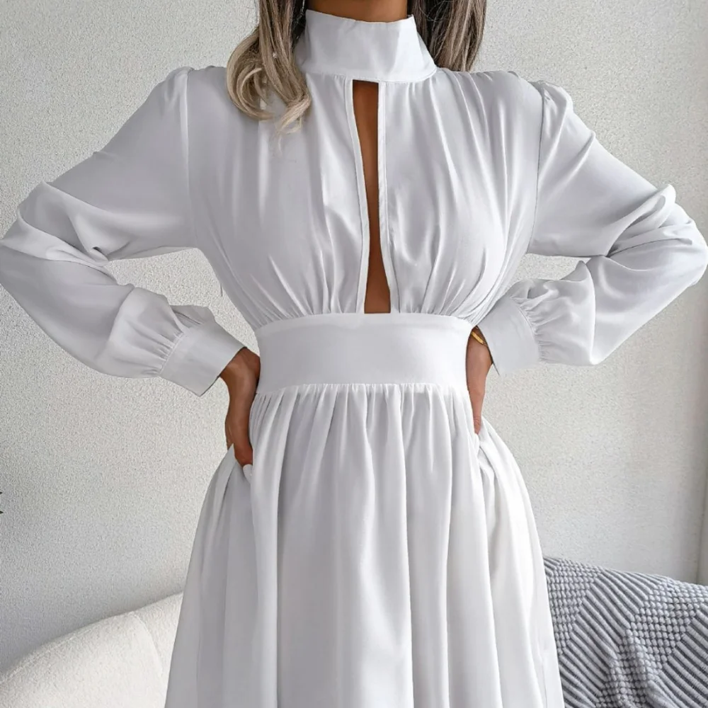 Bold and Flirty Turtleneck Mini Dress - Picture 3 of 10